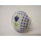 POMO PORCELANA PEQUEÑO VICHY TULIPAN AZUL