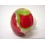 POMO PORCELANA PEQUEÑO AMAPOLA ROJA