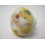 POMO PORCELANA PEQUEÑO ORQUIDEA AMARILLO