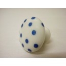 POMO PORCELANA GRANDE LUNARES PEQUEÑO AZUL