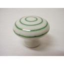 POMO PORCELANA GRANDE CIRCULOS VERDE