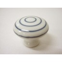 POMO PORCELANA GRANDE CIRCULOS AZUL MARINO