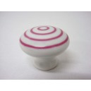 POMO PORCELANA GRANDE CIRCULOS ROSA