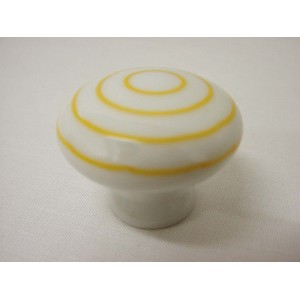 POMO PORCELANA GRANDE CIRCULOS AMARILLO