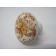 POMO PORCELANA GRANDE FLORES BEIGE