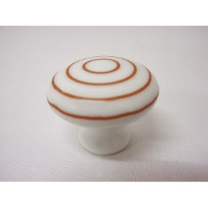 POMO PORCELANA GRANDE CIRCULOS MARRON