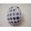 POMO PORCELANA GRANDE POMPAS AZULES