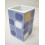 VASO BAÑO MING CUADROS AZUL