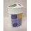 VASO CEPILLOS ESTRIAS CUADROS AZUL