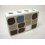 VASO CEPILLOS RECTANGULAR CUADROS GRIS