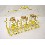 SOPORTE AMARILLO 3 BOTES LIMONES