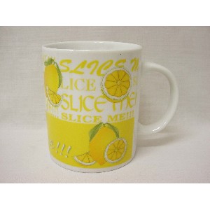 TAZA MUG RECTA 340ML LIMONES