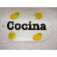 PLACA OVALADA COCINA LIMONES