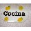 PLACA OVALADA COCINA LIMONES