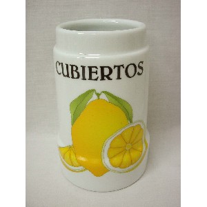 CUBERTERO SIN CUBIERTOS LIMONES