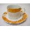TAZA Y PLATO TE 300ML NARANJAS
