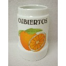 CUBERTERO SIN CUBIERTOS NARANJAS