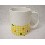 TAZA MUG RECTA 300ML FLOR VICHY AMARILLO