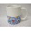 TAZA MUG RECTA 300ML FLOR VICHY AZUL