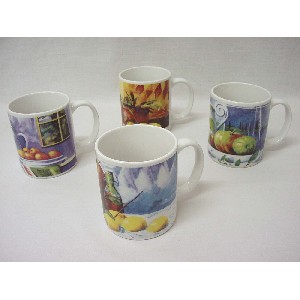 TAZA MUG RECTA 340ML VIA VENETO SURTIDA