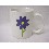 TAZA MUG RECTA 300ML MARGARITA AZUL
