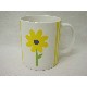 TAZA MUG RECTA 300ML RAYAS MARGARITA AMARILLO