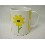 TAZA MUG RECTA 300ML RAYAS MARGARITA AMARILLO