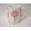 TAZA MUG RECTA 300ML RAYAS MARGARITA ROSA