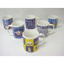 TAZA MUG RECTA 340ML MOTIVOS MARINOS AZUL SURTIDO