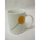 TAZA MUG RECTA 300ML DALIA AMARILLA