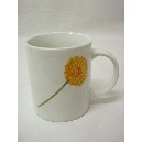 TAZA MUG RECTA 300ML DALIA AMARILLA