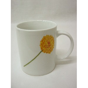 TAZA MUG RECTA 340ML TULIPAN ROJO