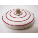 TAPON PORCELANA CIRCULOS ROSA