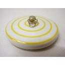 TAPON PORCELANA CIRCULOS AMARILLO