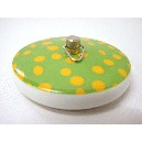 TAPON PORCELANA LUNARES VERDE-AMARILLO