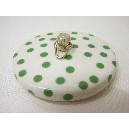 TAPON PORCELANA LUNARES PEQUEÑO VERDE