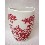 VASO BAÑO CURVA CLASICO ROJO