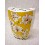 VASO CEPILLOS CURVA ORQUIDEA AMARILLO