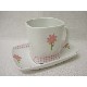 TAZA PLATO REC TE VICHY MARGARITA ROSA