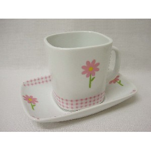 TAZA PLATO REC TE VICHY MARGARITA ROSA