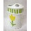 VASO CEPILLOS BAÑO RAYAS TULIPAN VERDE