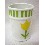 VASO BAÑO ESTRIAS RAYAS TULIPAN VERDE