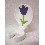 SOPORTE CEPILLO PARED TULIPAN AZUL
