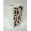 VASO BAÑO OCTOGONAL MANCHAS VACA NEGRO