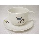 TAZA Y PLATO JUMBO VACA