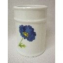 VASO BAÑO ESTRIAS AMAPOLA AZUL