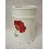 VASO BAÑO ESTRIAS AMAPOLA ROJA