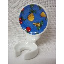 SOPORTE CEPILLO PARED FRUTAS AZUL