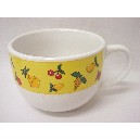 TAZA JUMBO 450ML FRUTAS AMARILLO