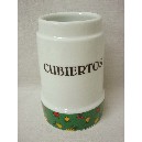 CUBERTERO SIN CUBIERTOS FRUTAS VERDE